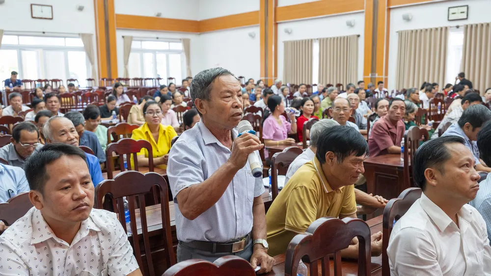 Cử tri xã Hồ Tràm (TPHCM) kiến nghị nhiều vấn đề dân sinh
