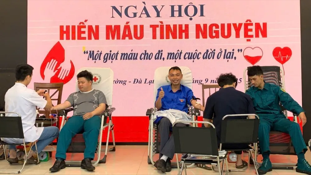 "Giọt hồng Xuân Trường - Đà Lạt" thu về 162 đơn vị máu