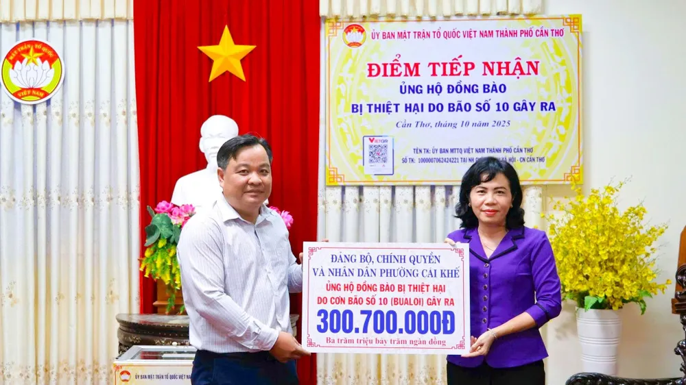ĐBSCL chung tay chia sẻ đồng bào bị thiệt hại do bão số 10