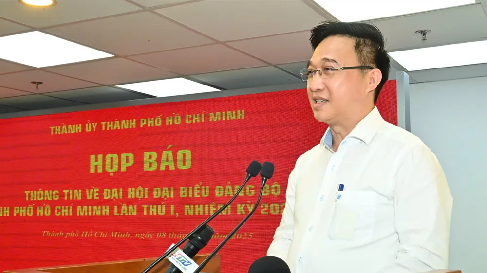 Phiên khai mạc Đại hội đại biểu Đảng bộ TPHCM nhiệm kỳ 2025-2030 được truyền hình trực tiếp tại 4 điểm cầu