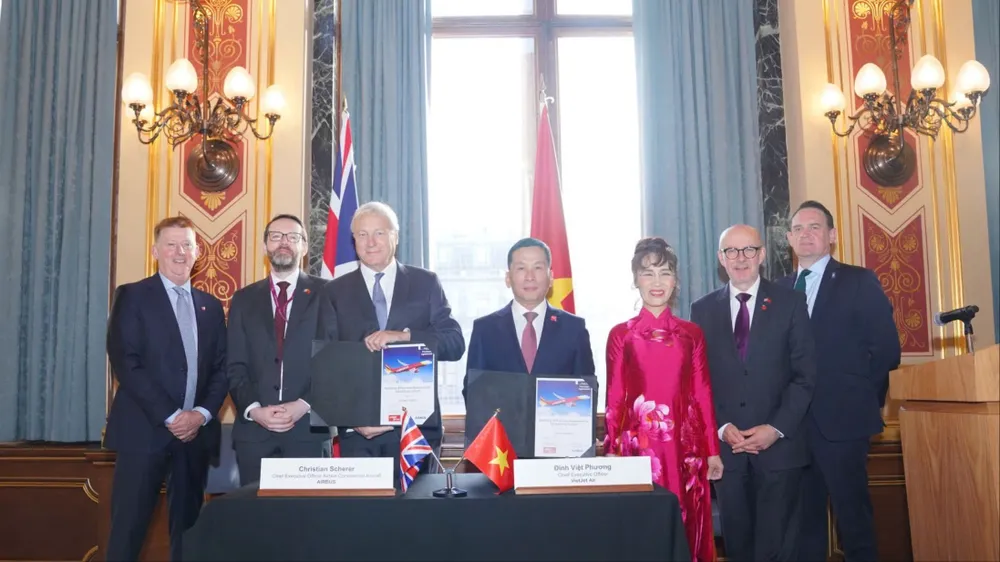 Vietjet đặt mua 100 máy bay Airbus A321neo, đánh dấu cột mốc mới trong quan hệ hợp tác Việt Nam – Vương quốc Anh