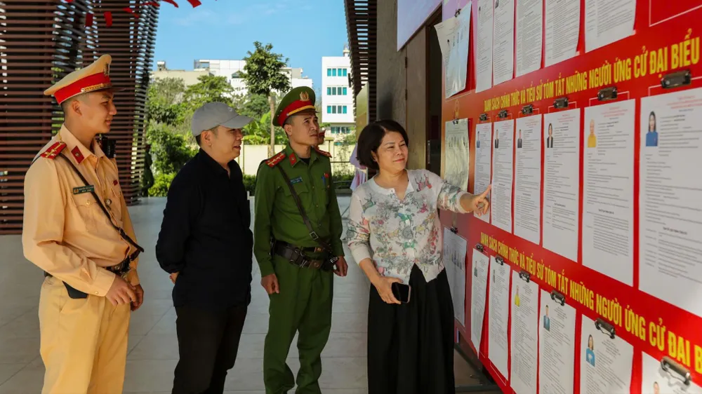 Cảnh sát giao thông lên phương án bảo đảm an toàn giao thông ngày bầu cử