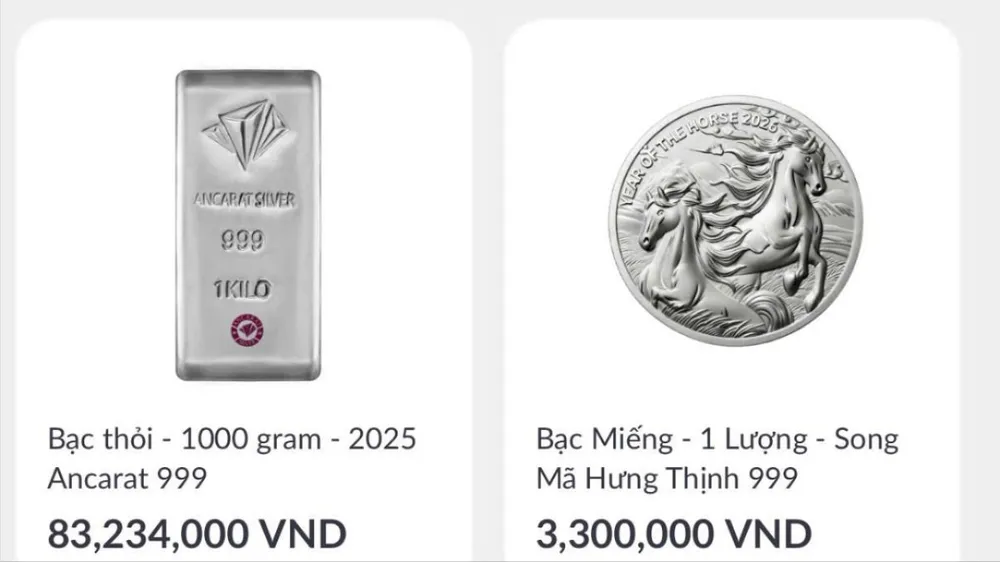 Thêm ngân hàng triển khai mua bạc trên nền tảng số