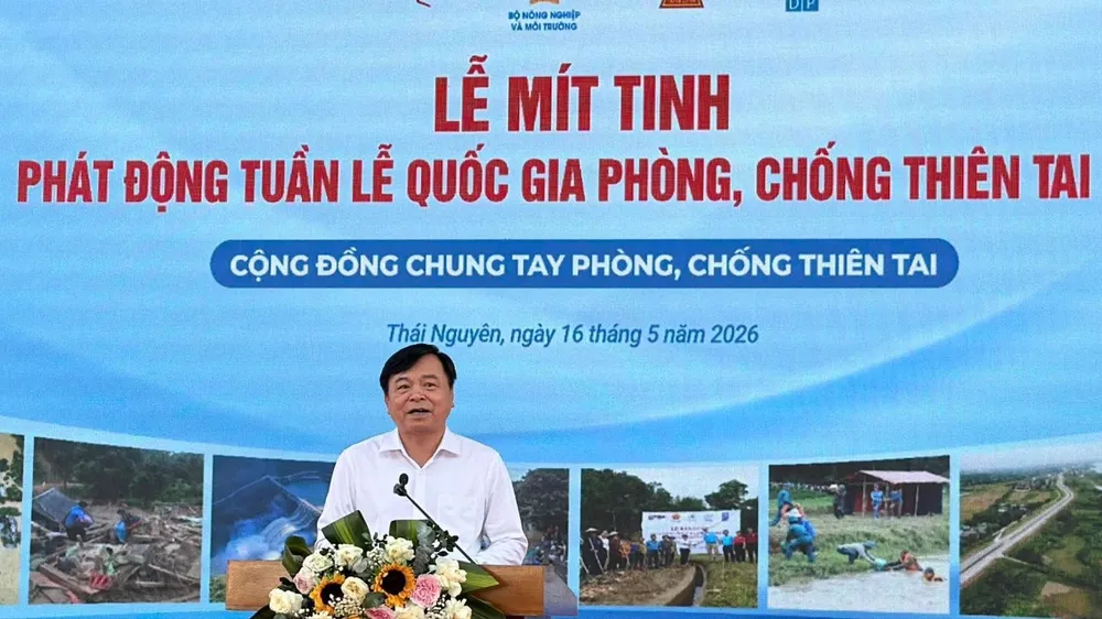 Phát động Tuần lễ Quốc gia về phòng chống thiên tai năm 2026