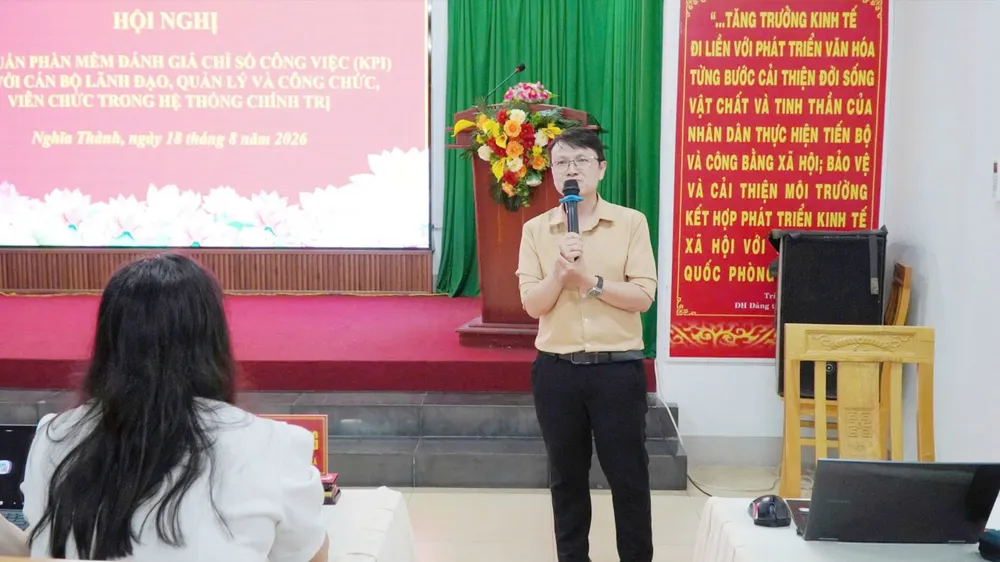Xã Nghĩa Thành tập huấn đánh giá cán bộ bằng KPI