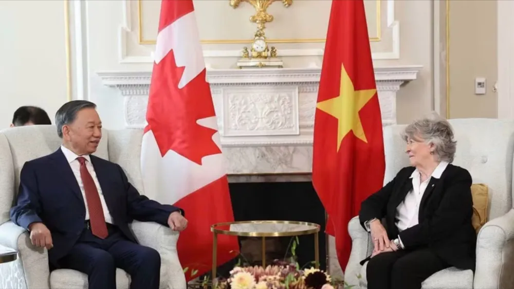 Tổng Bí thư, Chủ tịch nước Tô Lâm hội kiến với Toàn quyền Canada 
