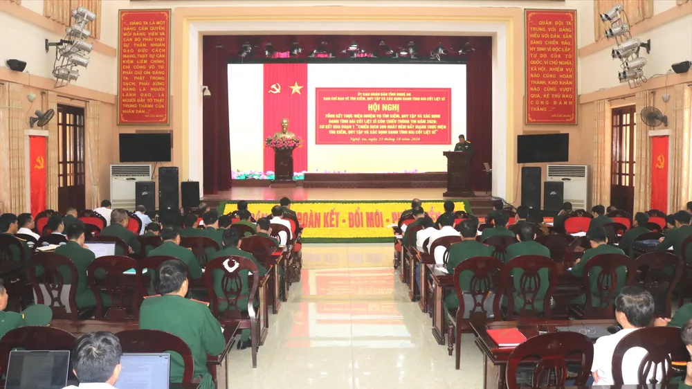 Hội nghị tổng kết nhiệm vụ quy tập năm 2026 và sơ kết giai đoạn 1 “Chiến dịch 500 ngày đêm”