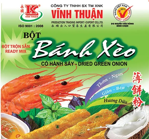 Bột Vĩnh Thuận hương vị tuyệt vời