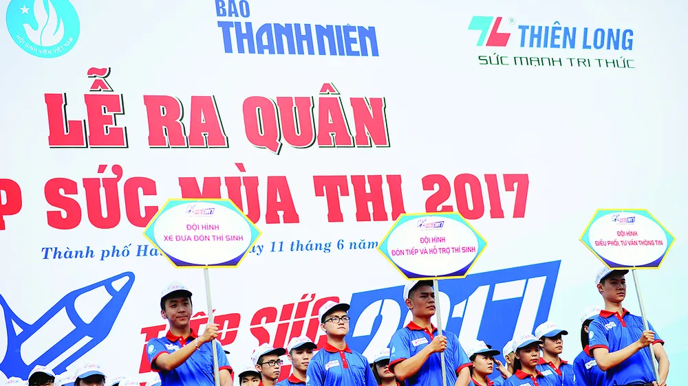 Lễ ra quân toàn quốc Tiếp Sức Mùa Thi 2017 vừa diễn ra tại Hải Phòng