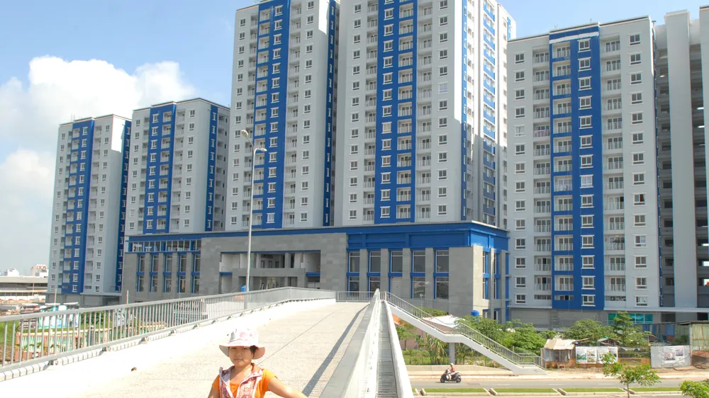 Khu chung cư mới ở Q.8, TPHCM. Ảnh: Cao Thăng