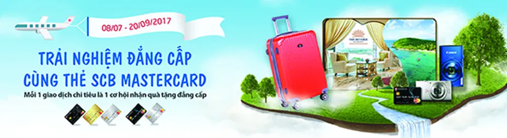 Trải nghiệm đẳng cấp cùng thẻ SCB mastercard