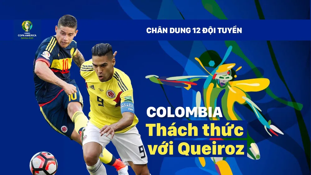Bảng B: COLOMBIA Thách thức với Queiroz