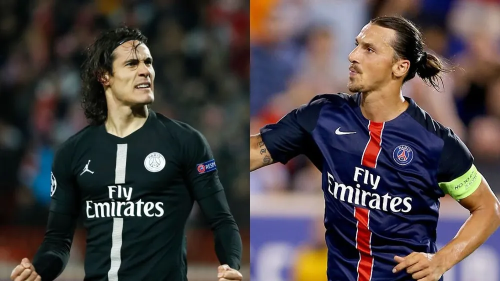 edinson Cavani và zlatan Ibrahimovic