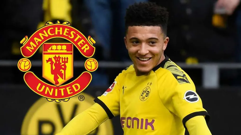 Jadon Sancho đã về với Old Trafford