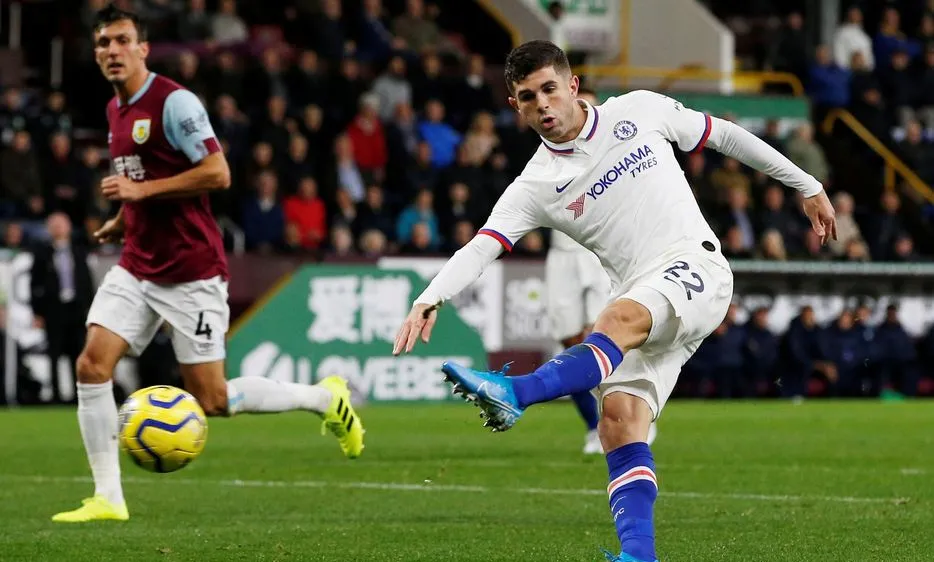 Christian Pulisic ghi hattrick vào lưới Burnley mùa qua