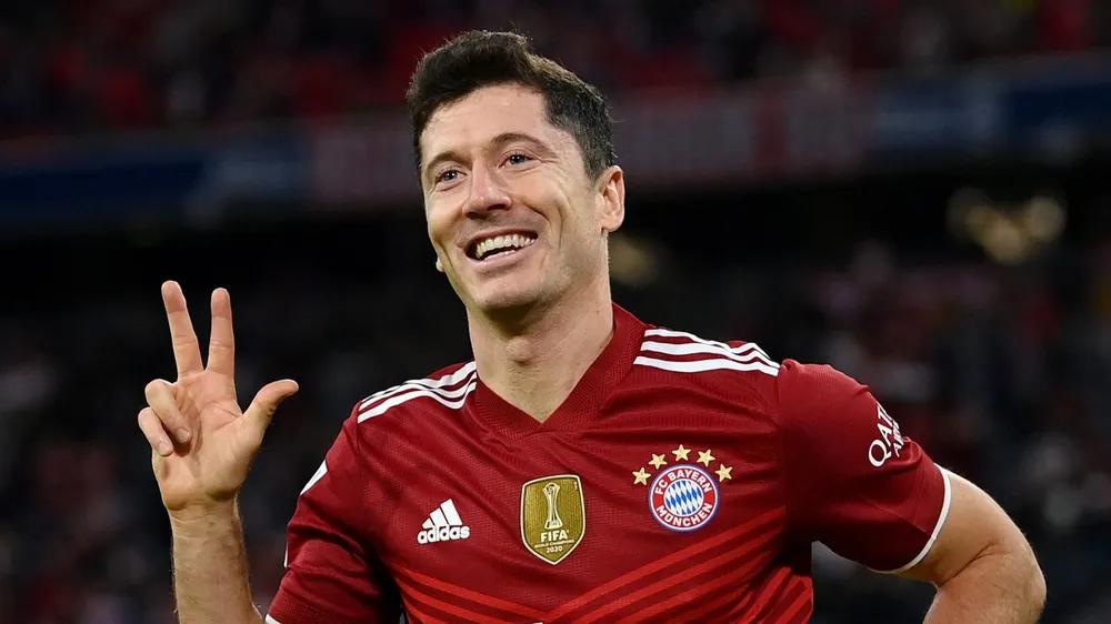 Robert Lewandowski trong mày áo Bayern Munich