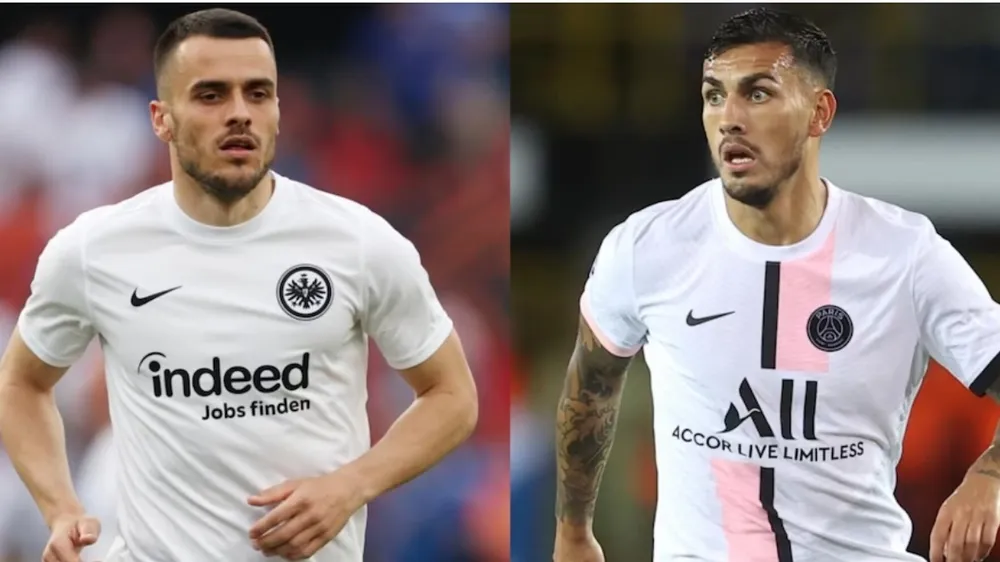 Filip Kostic (Frankfurt) và Leandro Paredes (PSG) là 2 mảnh ghép mà Max Allegri đòi hỏi