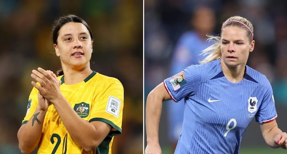 Sam Kerr (Australia) và Le Sommer (Pháp)