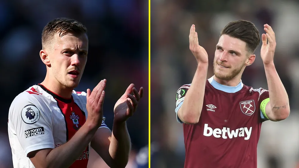 James Ward-Prowse và Declan Rice
