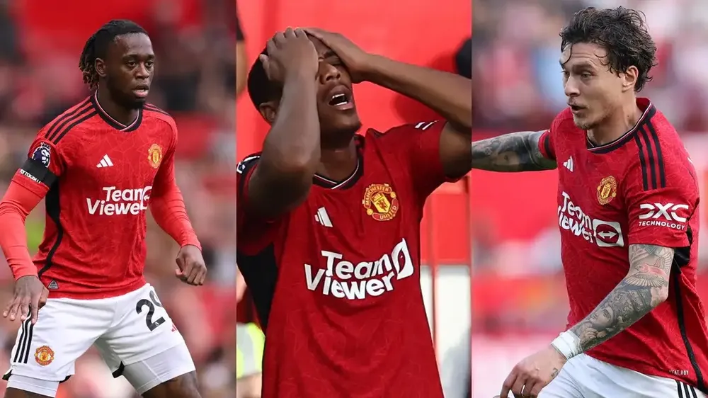 Aaron Wan-Bissaka, Anthony Martial và Victor Lindelof