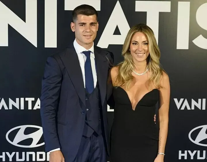 Alvaro Morata và cô vợ Alice Campello