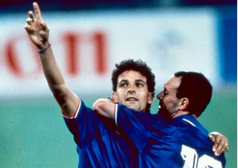 Roberto Baggio và Salvatore ‘Totò’ Schillaci ở World Cup 1990