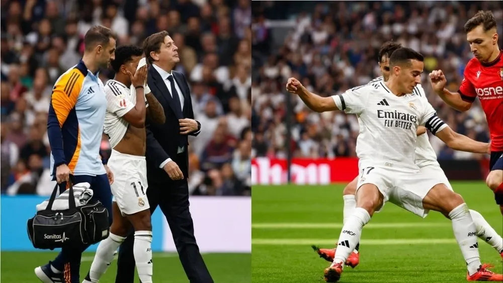 Rodrygo Goes và Lucas Vazquez đều phảo rời sân sớm vì chấn thương