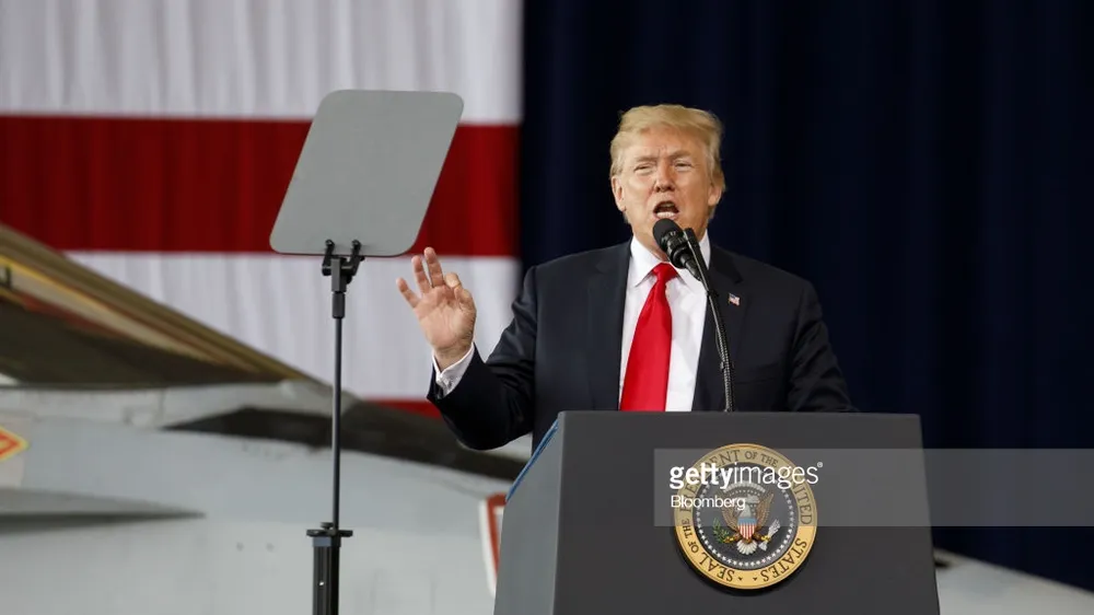 Tổng thống Mỹ Donald Trump. Ảnh: Bloomberg
