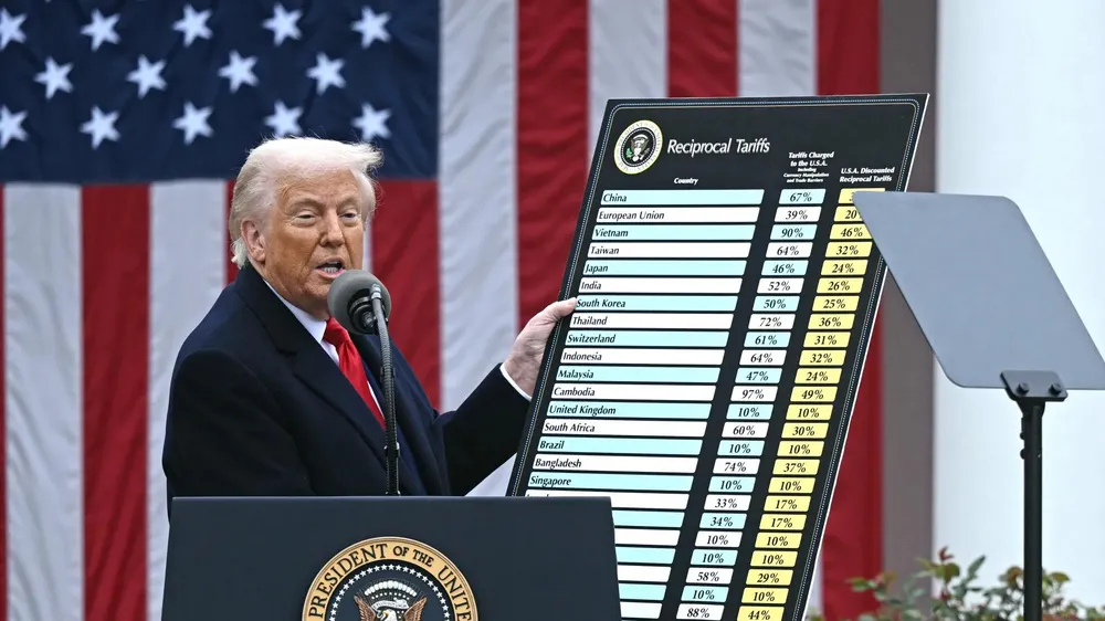 Tòa Phúc thẩm Liên bang khu vực Washington đã phán quyết các biện pháp áp thuế “đối ứng” của Tổng thống Mỹ Donald Trump là bất hợp pháp. Ảnh: The U.S Sun