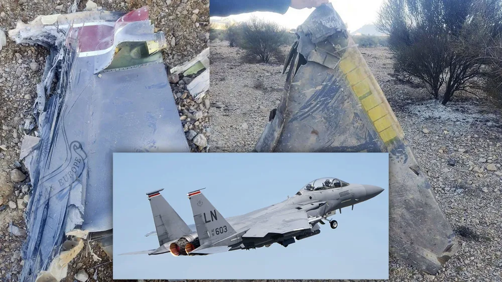 Iran tuyên bố đã bắn hạ máy bay chiến đấu F-15E của Mỹ. Ảnh: Iranian state media