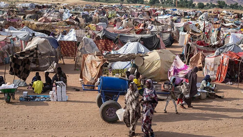 Khu lều trại tại Tawila, Sudan, phản ánh tình trạng hàng triệu người phải rời bỏ nhà cửa. Ảnh: THX