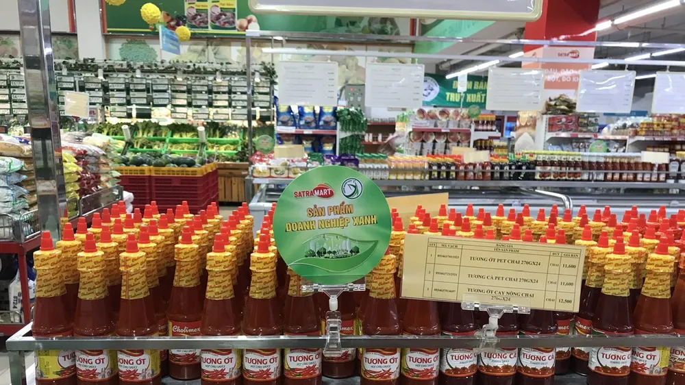 Sản phẩm Doanh nghiệp xanh trưng bày trên hệ thống Satramart