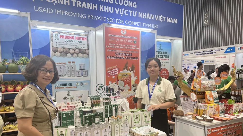 Sản phẩm mỹ phẩm dầu dừa của Công ty Kokofi đang được người tiêu dùng thế giới ưa chuộng