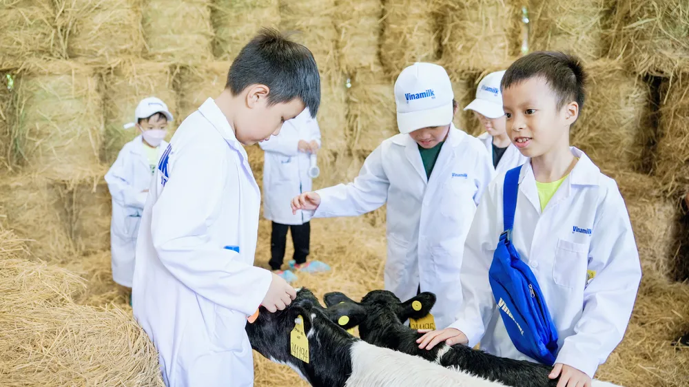 Nhiều học sinh thích thú với công nghệ “xanh” trang trại và nhà máy của Vinamilk