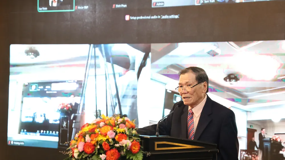 Ông Joe Trung Trinh, Giám đốc điều hành Hội đồng kinh doanh Hoa Kỳ - Việt Nam, phát biểu tại hội thảo