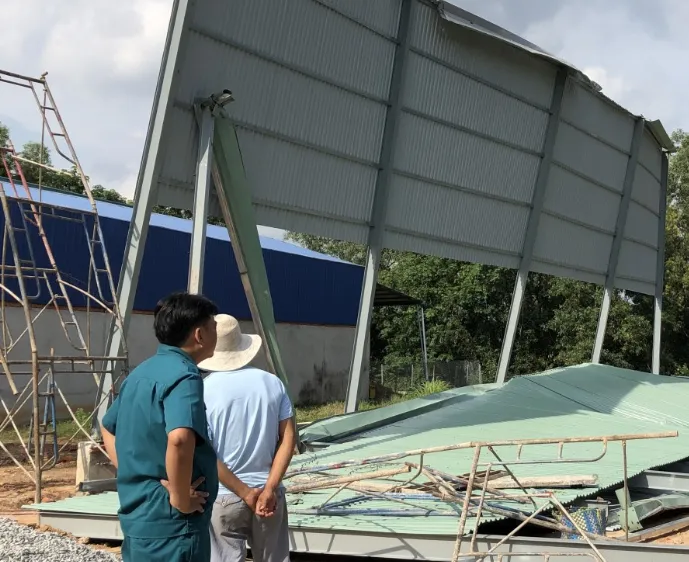Hiện trường vụ sập công trình xây dựng