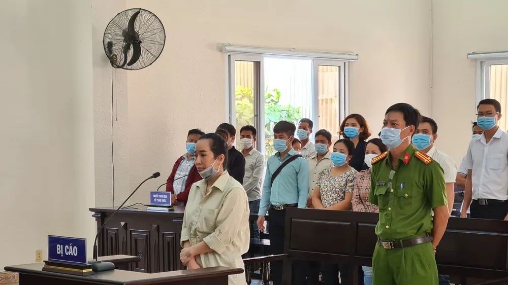 Bị cáo Thảo tại phiên tòa