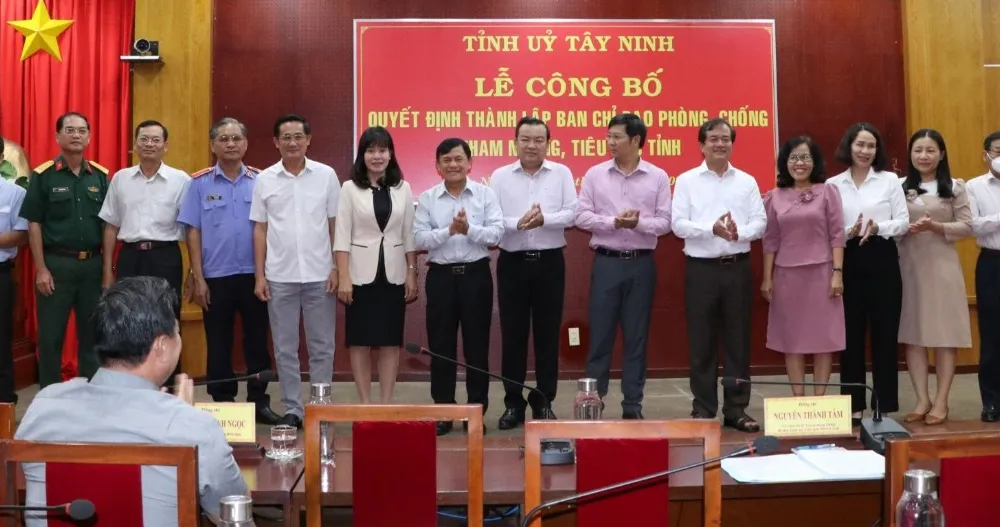 Ông Nguyễn Thành Tâm làm Trưởng ban chỉ đạo phòng chống tiêu cực tham nhũng tỉnh Tây Ninh 