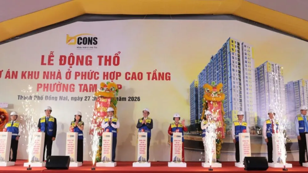 Tập đoàn Bcons động thổ dự án 2.800 căn hộ ở trung tâm đô thị Đồng Nai