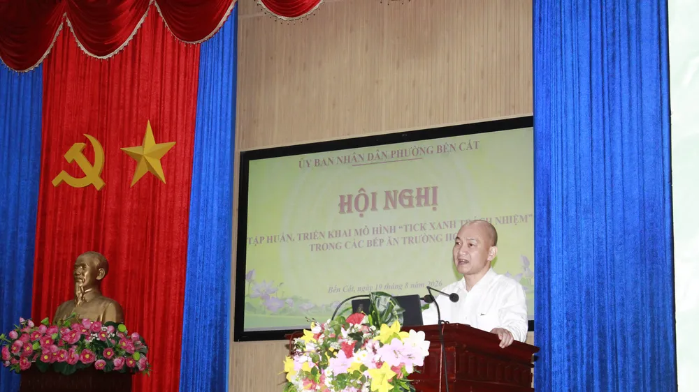 Triển khai mô hình “Tick xanh trách nhiệm” trong các bếp ăn trường học
