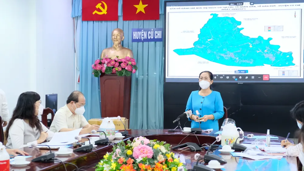 Chủ tịch HĐND TPHCM Nguyễn Thị Lệ: Huyện Củ Chi mở cửa nhưng không để dịch lây lan, mất kiểm soát
