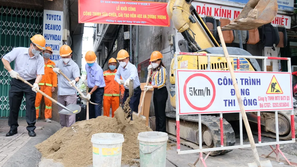 Quận 5: Nhiều tuyến hẻm được cải tạo, sửa chữa