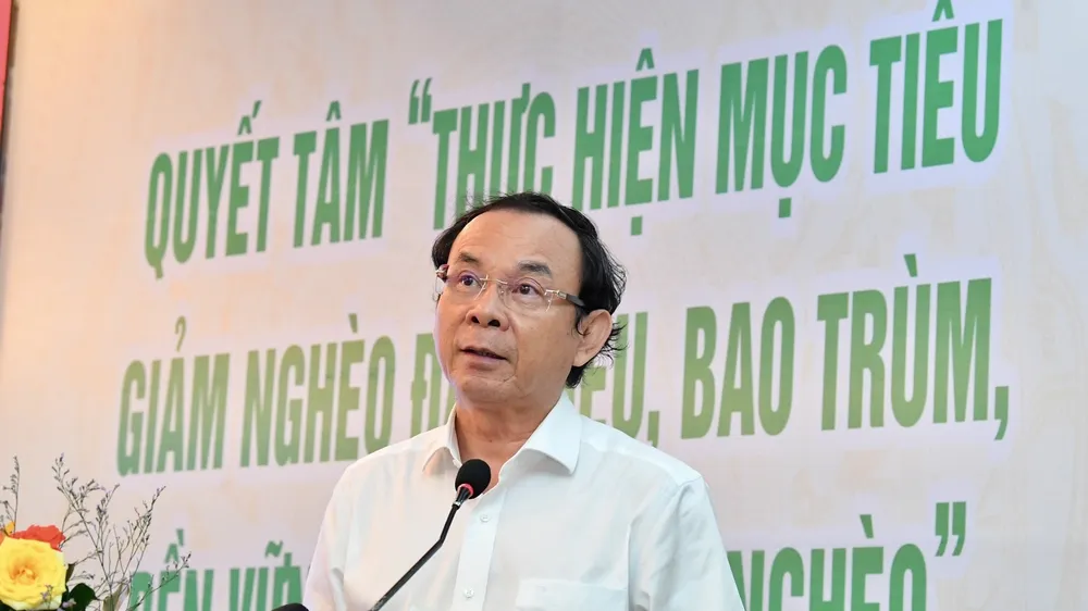 Bí thư Thành ủy TPHCM Nguyễn Văn Nên: Để người nghèo gặp khó khi chưa làm hết việc cần và phải làm là có tội với dân