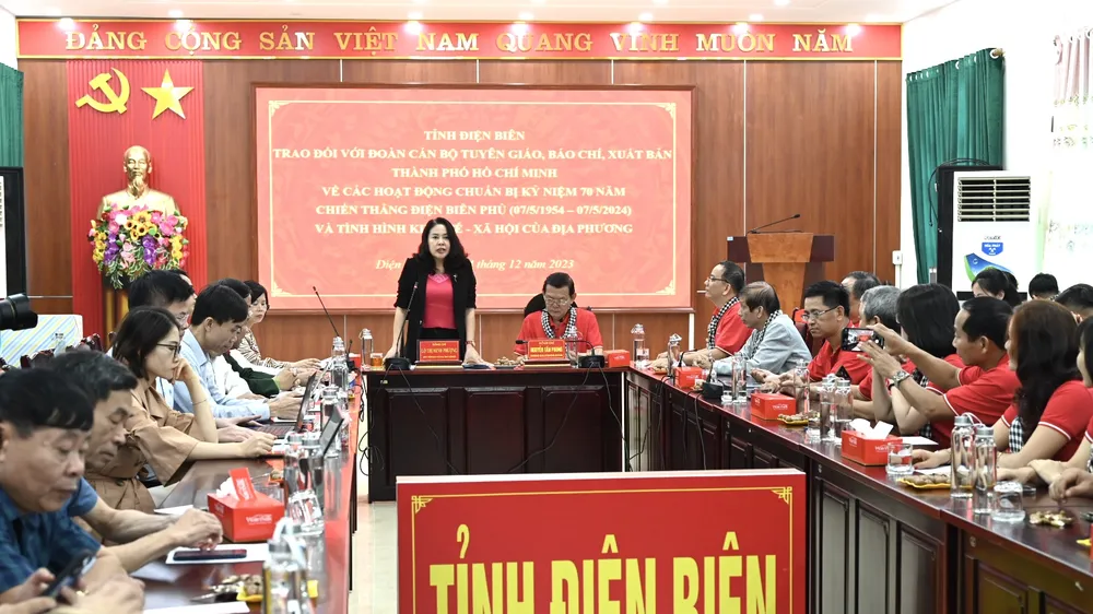 Tỉnh Điện Biên và TPHCM tăng cường trao đổi thông tin, chuẩn bị kỷ niệm 70 năm Chiến thắng Điện Biên Phủ
