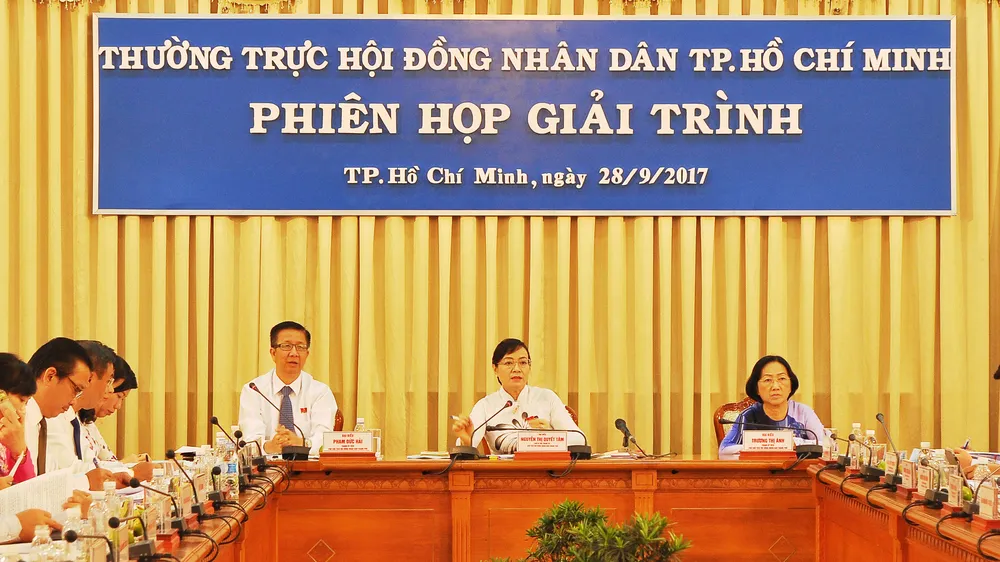 Phiên họp giải trình của Thường trực HĐND TPHCM về tình hình đầu tư, hiệu quả hoạt động các thiết chế văn hóa trên địa bàn TPHCM