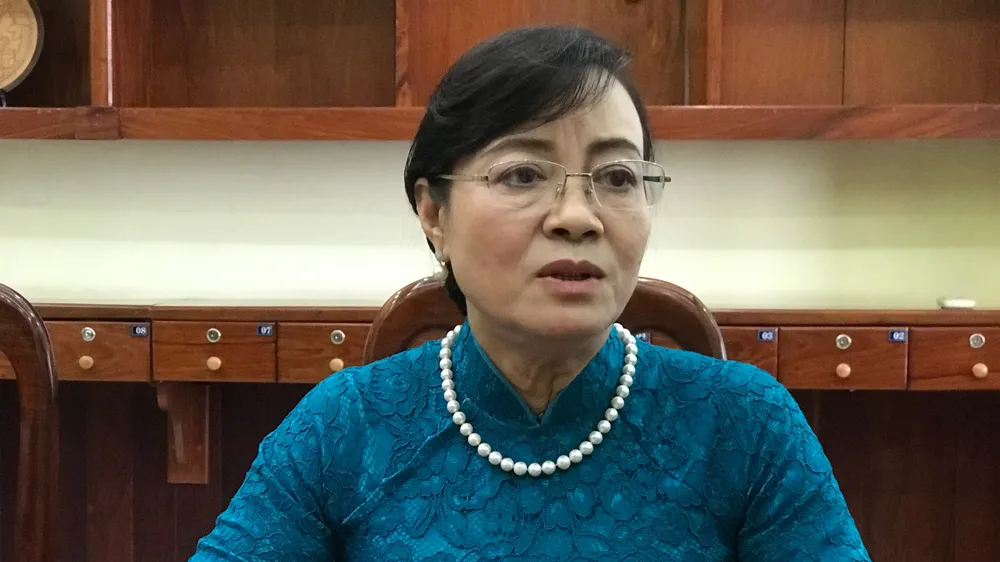 Nguyên Phó Bí thư Thành ủy, nguyên Chủ tịch HĐND TPHCM trả lời phỏng vấn PV Báo SGGP ngay sau khi nhận quyết định nghỉ hưu. Ảnh: KIỀU PHONG