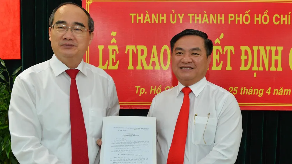 Giám đốc Sở Xây dựng Trần Trọng Tuấn làm Bí thư Quận ủy quận 3