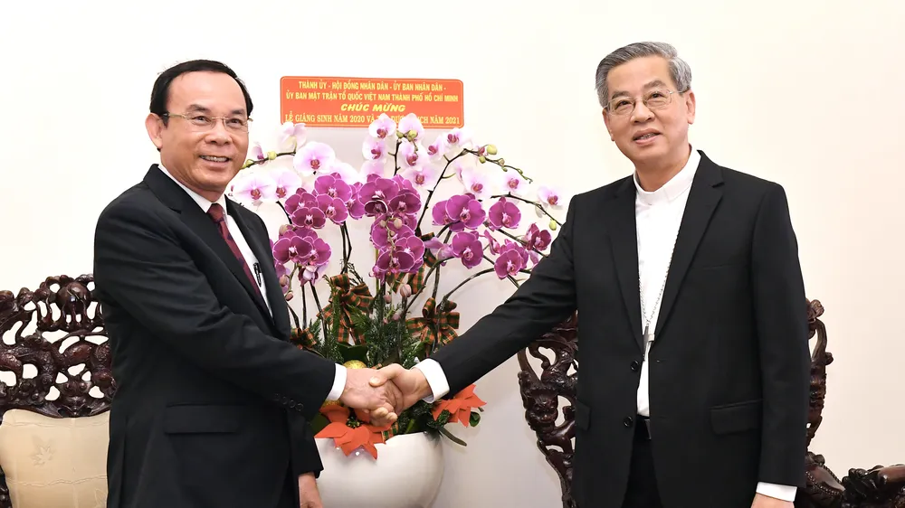 Bí thư Thành ủy TPHCM Nguyễn Văn Nên gửi lời tri ân đến đồng bào công giáo chung tay vượt qua khó khăn
