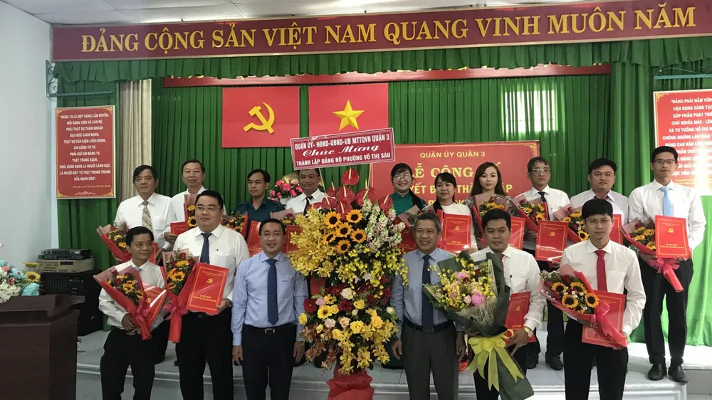 Ra mắt Đảng bộ, Ban Thường vụ, Bí thư và các Phó Bí thư phường Võ Thị Sáu