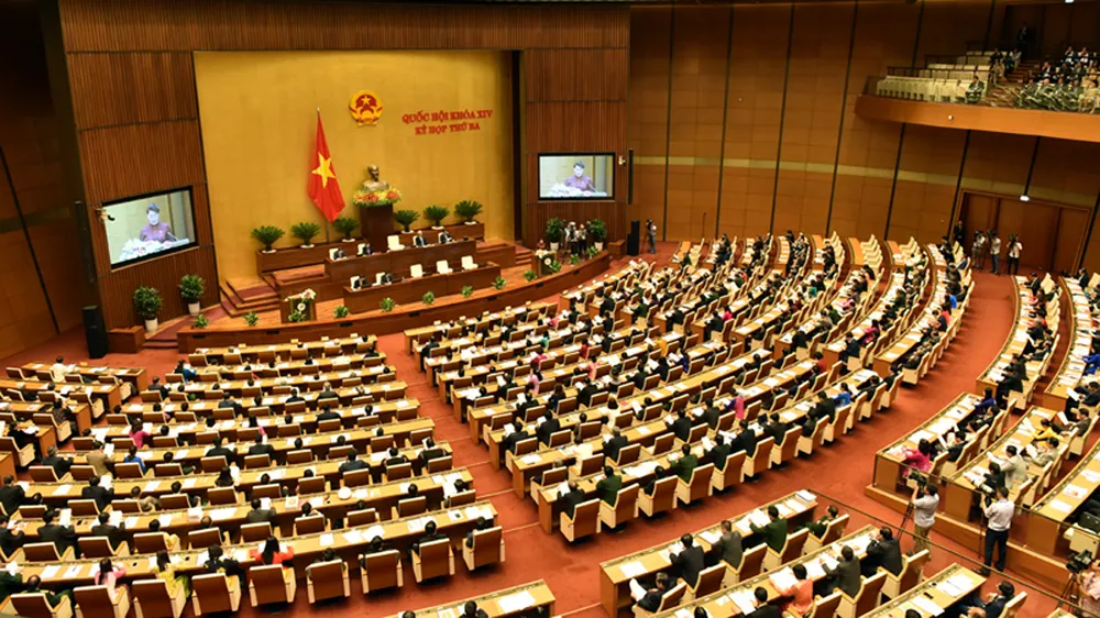 Khai mạc trọng thể kỳ họp thứ 3, Quốc hội khóa XIV. Ảnh: LÃ ANH
